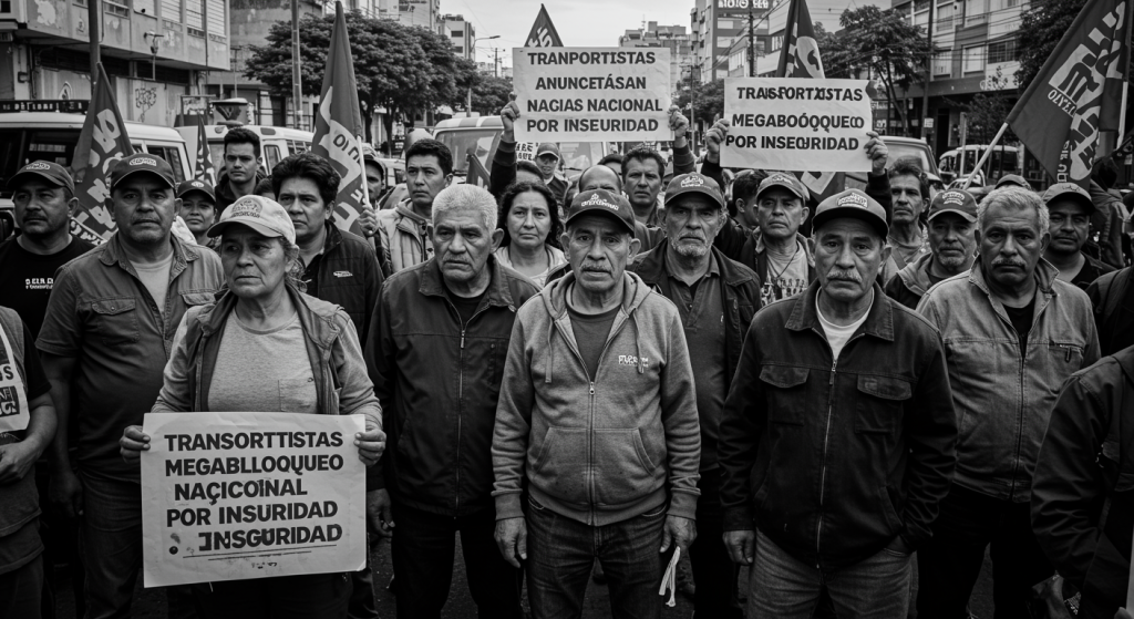 Transportistas Anuncian Megabloqueo Nacional por Inseguridad
