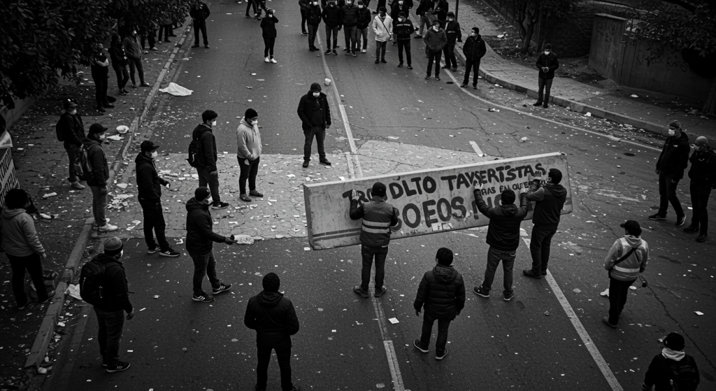 Transportistas Levantan Bloqueos Tras Represión en Protestas Transportistas Levantan Bloqueos Tras Represión en Protestas