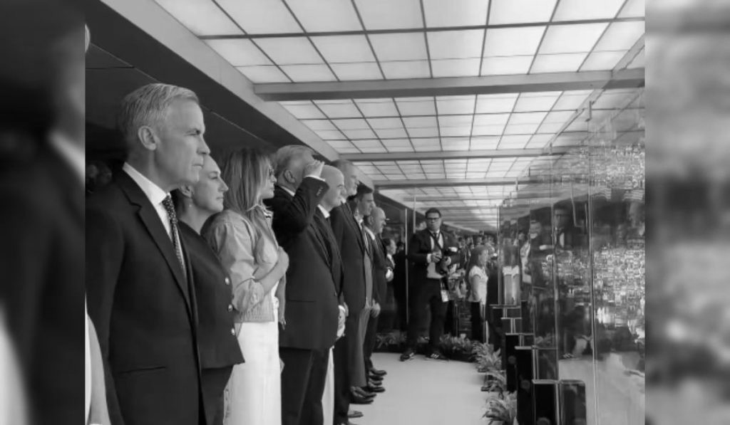 Sheinbaum, Trump y Carney en la final del Mundial 2026